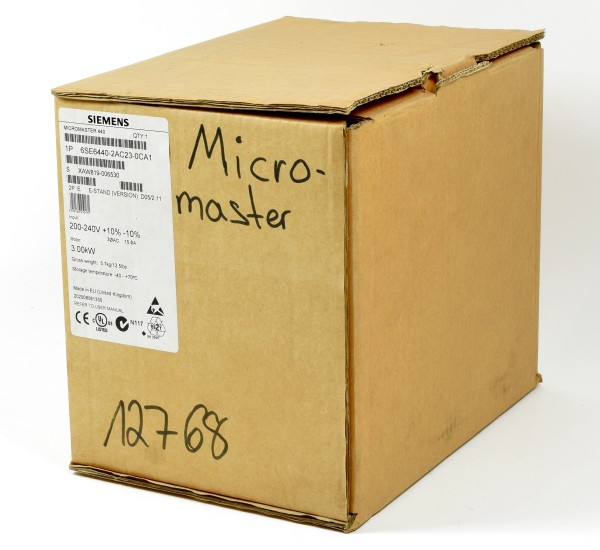 Siemens Micromaster 440, 6SE6440-2AC23-0CA1, 6SE6 440-2AC23-0CA1