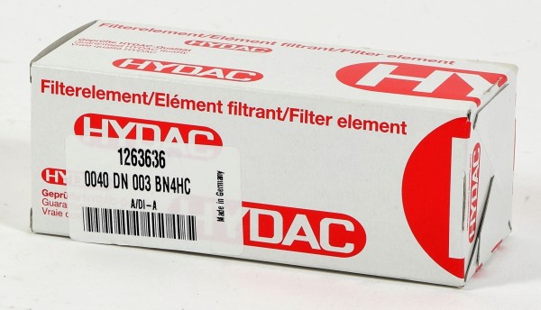 Hydac Filterelement, 0040 DN 003 BN4HC,1263636