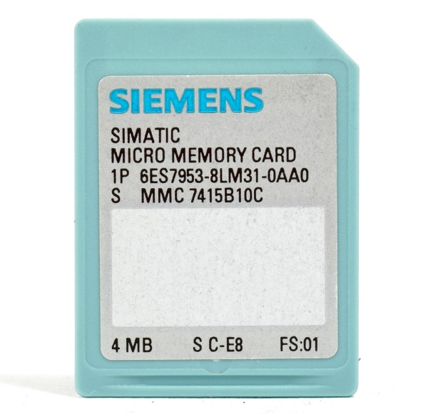 Siemens Simatic S7 Micro Memory Card,6ES7953-8LM31-0AA0,6ES7 953-8LM31-0AA0