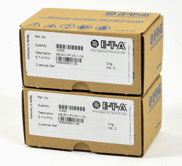 E-T-A electronic Signalbrücke, SB-S11-P1-01-1-1A, QTY: 2x4 (Total 8pcs)