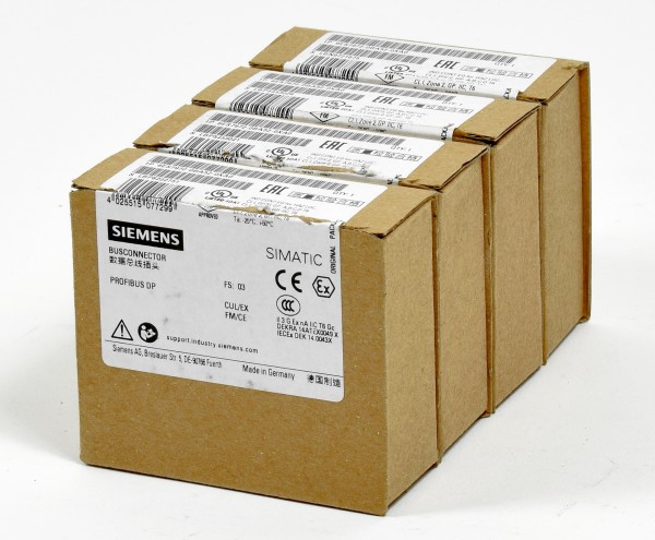 4x Siemens Simatic S7 Profibusstecker, 6ES7 972-0BA52-0XA0, 6ES7972-0BA52-0XA0