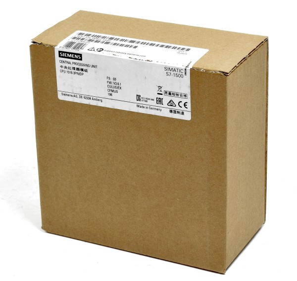Siemens Simatic CPU1516-3PN/DP, 6ES7 516-3AN01-0AB0, 6ES7516-3AN01-0AB0