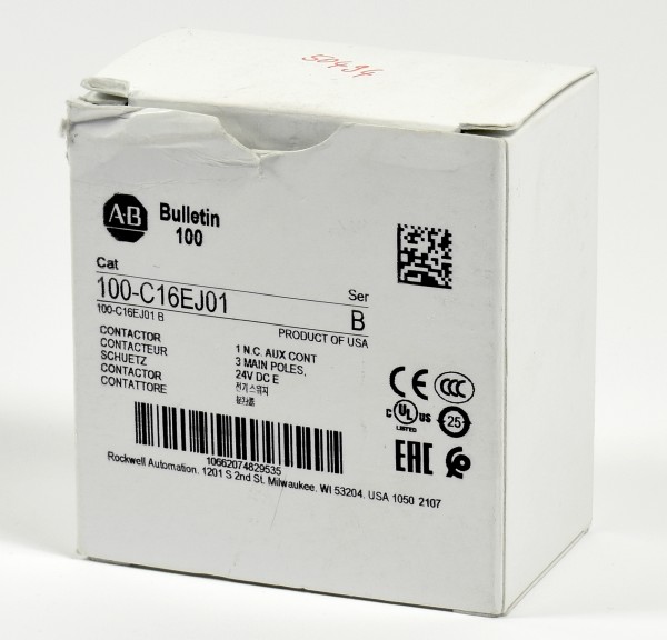 Allen-Bradley Bulletin Schütz, 100-C16EJ01