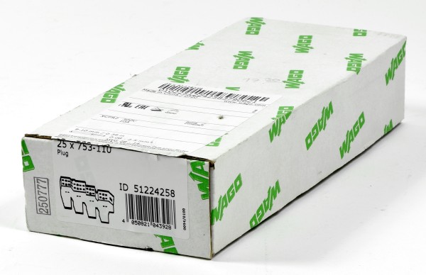 Wago SPS-Steckverbinder; 25 x 753-110, ( 25Stk/pcs.)