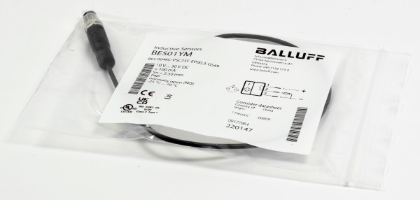 Balluff Induktive Näherungsschalter, BES01YM, BES R04KC-PSC25F-EP00,3-GS49