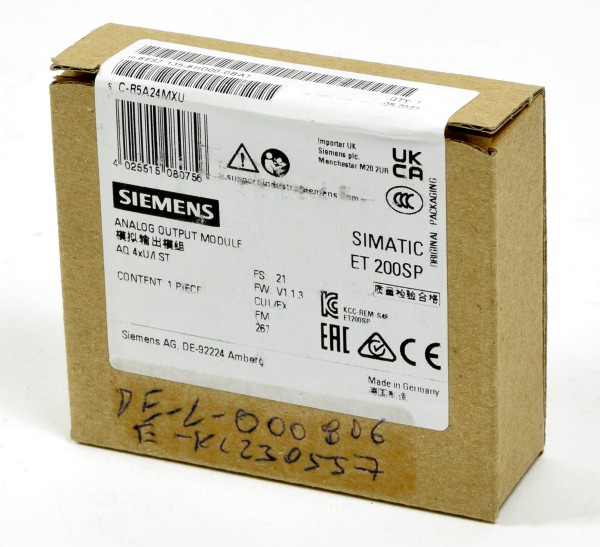 Siemens Simatic S7 ET200SP Analog OUT, 6ES7 135-6HD00-0BA1, 6ES7135-6HD00-0BA1
