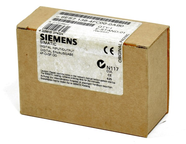 Siemens Simatic S7 ET200S, 6ES7 138-4CF00-0AB0, 6ES7138-4CF00-0AB0