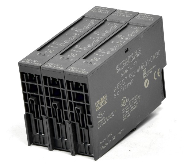 3x Siemens Simatic S7 ET200S Relay OUT,6ES7 132-4HB01-0AB0,6ES7132-4HB01-0AB0