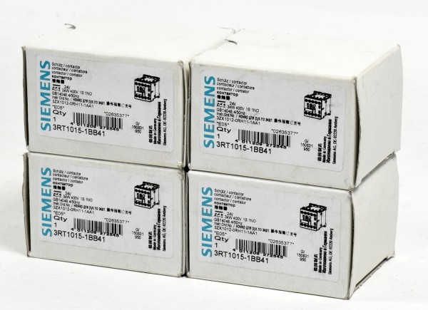 4x Siemens Sirius Schütz, 3RT1015-1BB41, 3RT1 015-1BB41