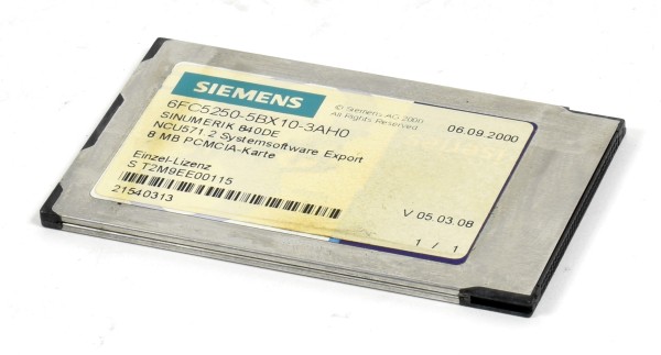 Siemens Sinumerik 571.2 Software,6FC5250-5BX10-3AH0,6FC5 250-5BX10-3AH0