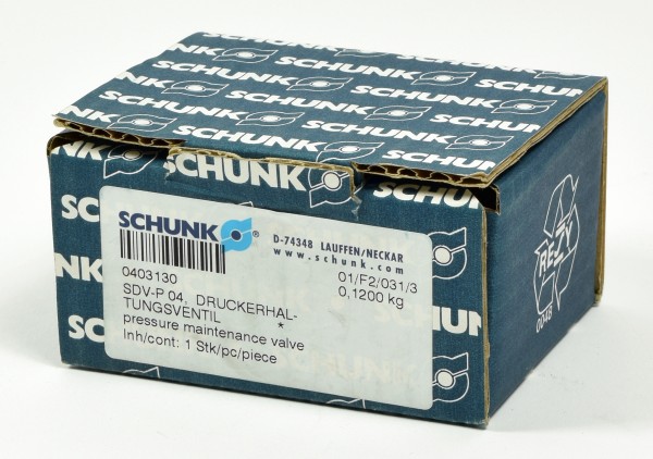 Schunk Druckerhaltungsventil, SDV-P 04, SDV-P04