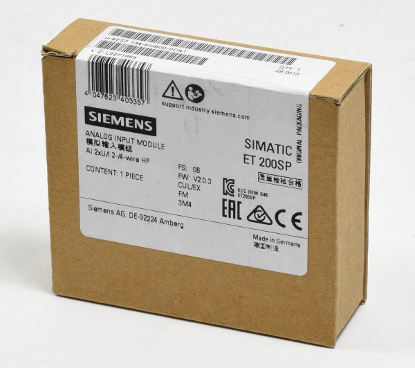 Siemens Simatic S7 ET200SP Analog IN,6ES7 134-6HB00-0CA1,6ES7134-6HB00-0CA1