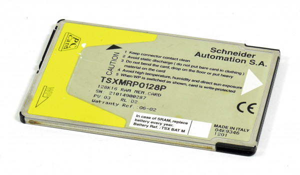 Schneider Automation 128K16 RAM Memory Card,TSXMRP0128P
