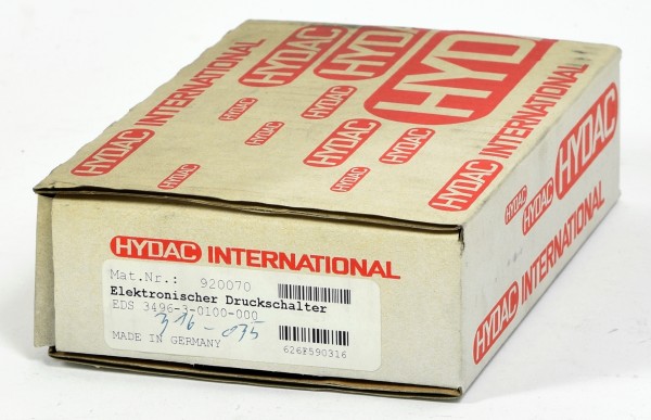 Hydac Elektronischer Druckschalter, EDS 3496-3-0100-000, 920070