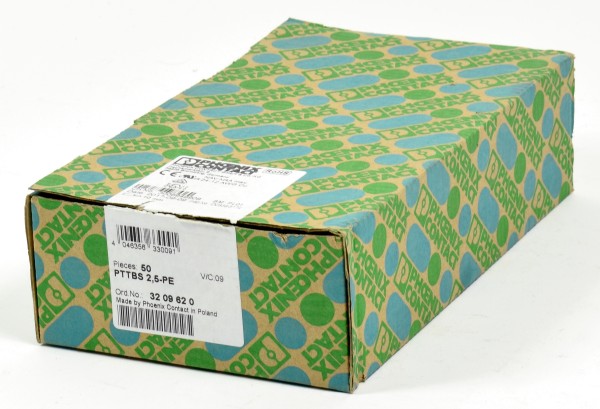 Phoenix Contact Doppelstockklemme, PTTBS 2,5-PE, Ord.No: 3209620, (QTY: 50pcs)