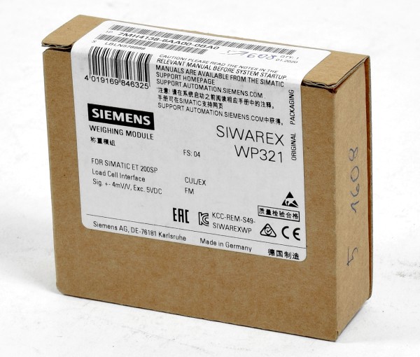 Siemens Siwarex Weighing Module ET200SP, 7MH4138-6AA00-0BA0, FS:04