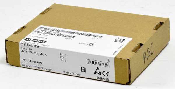 Siemens Sinumerik DMP Compact 8A,24V/2A, 6FC5111-0CA03-0AA2