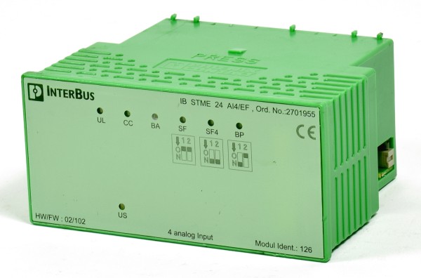 Phoenix Contact Interbus Analog-IN, IB STME 24 AI4/EF, Ord.No: 2701955