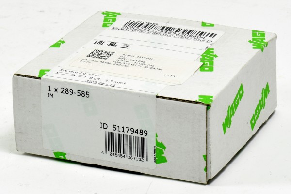 Wago Übergabemodul, 289-585