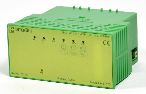 Phoenix Contact Interbus Analog-Out, IB STME 24 AO4/EF, Ord.No: 2701954