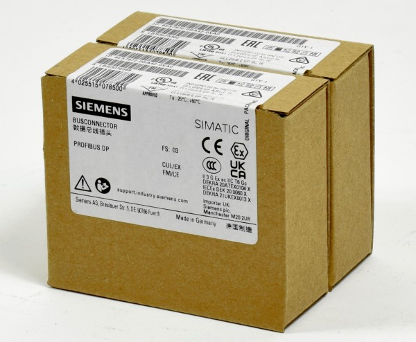2x Siemens Simatic S7 Profibusstecker,6ES7 972-0BA42-0XA0,6ES7972-0BA42-0XA0
