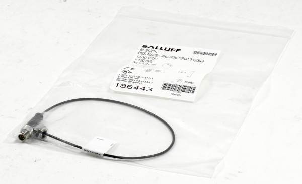 Balluff Induktiver Sensor, BES0276, BES M08EA-PSC20B-EP00,3-GS49