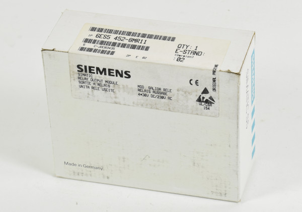 Siemens Simatic S5 Relay OUT,6ES5 452-8MR11,6ES5452-8MR11,E:02