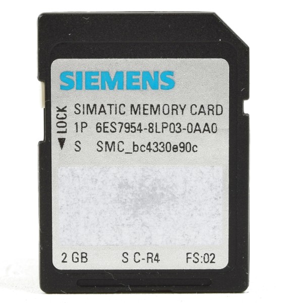 Siemens Simatic S7 Memory Card,6ES7954-8LP03-0AA0,6ES7 954-8LP03-0AA0
