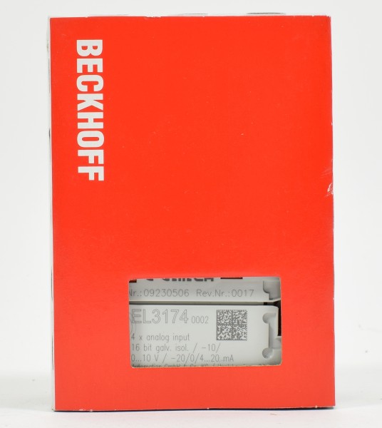 Beckhoff 4 x Analog Input, EL3174, EL 3174