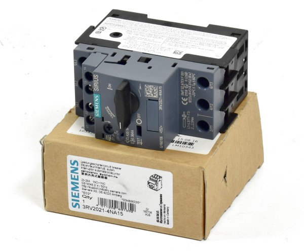 Siemens Sirius Leistungsschalter,3RV2021-4NA15,3RV2 021-4NA15