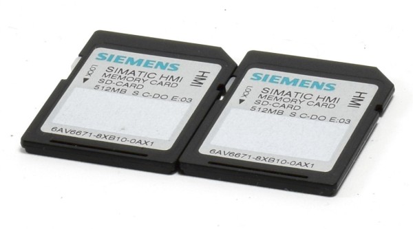 2x Siemens Simatic S7 SD-Card, 6AV6 671-8XB10-0AX1, 6AV6671-8XB10-0AX1