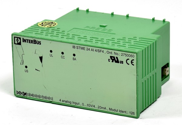 Phoenix Contact Interbus Analog-IN, IB STME 24 AI4/SF4, Ord.No: 2750060-Copy