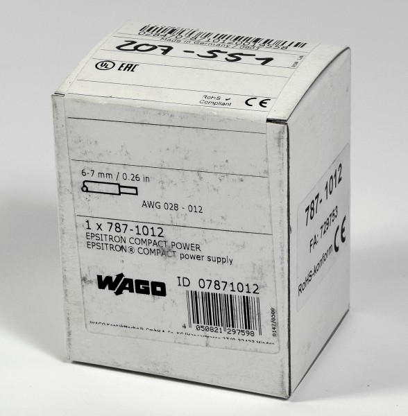 Wago Epsitron Power Supply, 787-1012