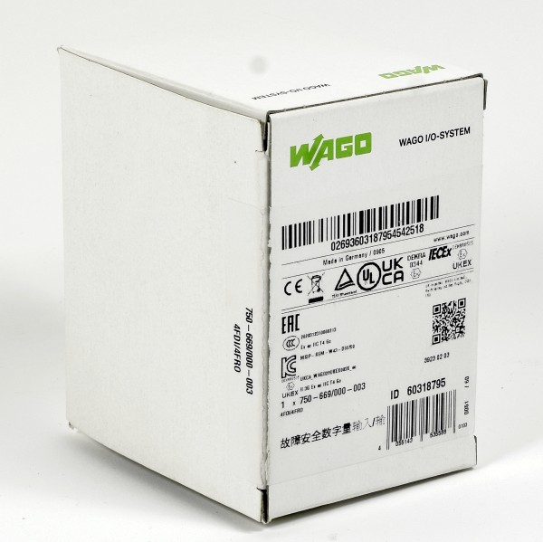 Wago I/O System PROFIsafe 4FDI/4FRO, 750-669/000-003