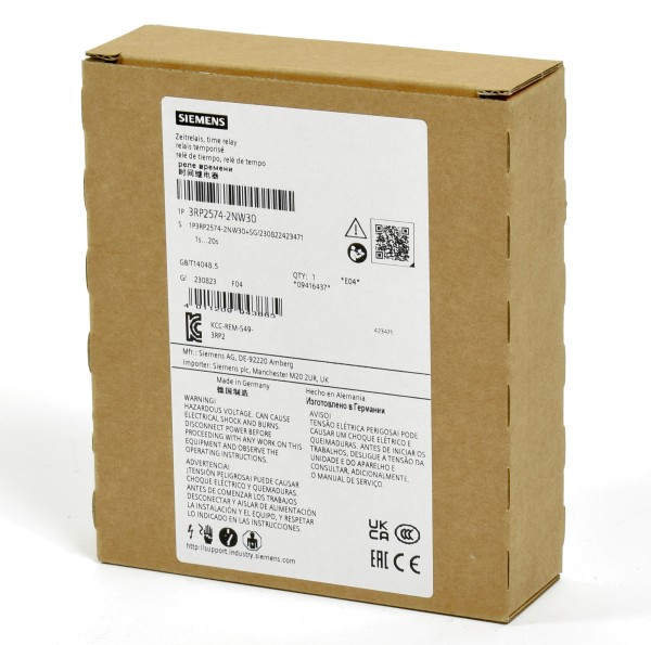 Siemens Sirius Zeitrelais, 3RP2574-2NW30, 3RP2 574-2NW30