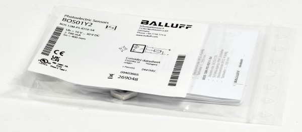 Balluff Lichttaster, BOS01Y2, BOS 12M-PS-ID10-S4