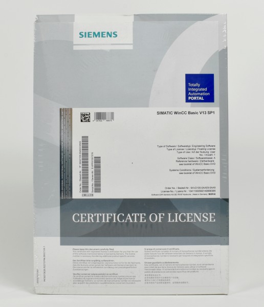 Siemens Simatic WinCC Basic V13 SP1, 6AV2100-0AA03-0AA5