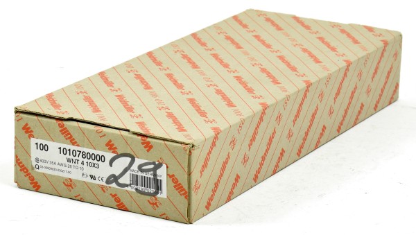 Weidmüller Reihenklemme, WNT 4 10x3, 1010780000, (QTY:100)