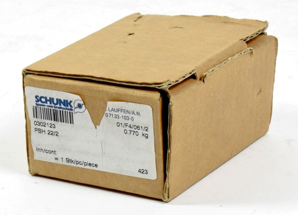 Schunk 2-Finger-Parallelgreifer, PSH 22/2, 302123, PSH22/2