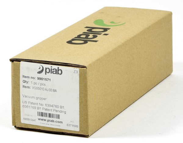 piab Vakuumejektor, Vacuum gripper, VGS5010.AJ.00.BA, 990157