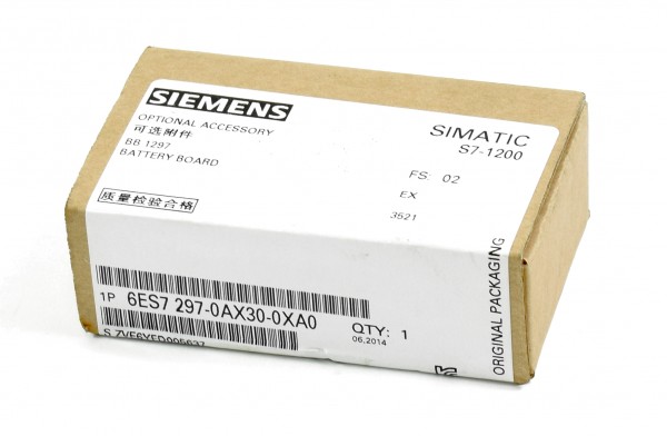 Siemens Simatic S7-1200 Battery Board BB1297,6ES7 297-0AX30-0XA0,6ES7297-0AX30-0XA0