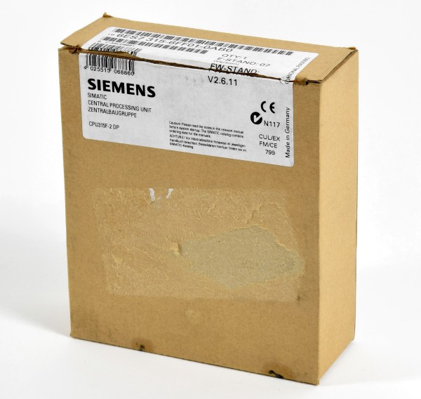 Siemens Simatic S7 CPU 315F-2DP, 6ES7 315-6FF01-0AB0, 6ES7315-6FF01-0AB0, E:07