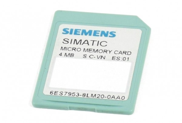 Siemens Simatic S7 Memory Card, 6ES7953-8LM20-0AA0, 6ES7 953-8LM20-0AA0