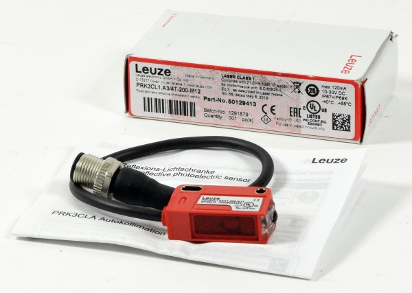 Leuze Reflex-Lichtschranke polarisiert, PRK3CL1.A3/4T-200-M12, 50129413