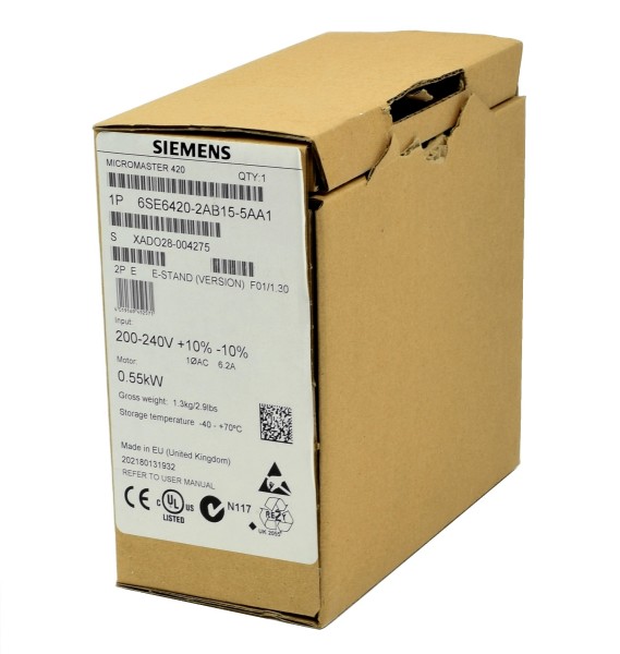 Siemens Micromaster 420,6SE6420-2AB15-5AA1, 6SE6 420-2AB15-5AA1