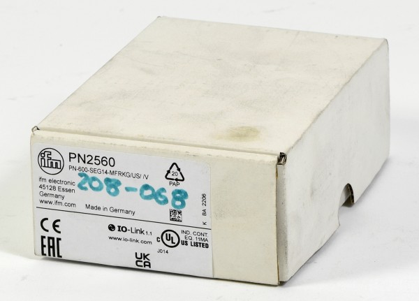 ifm Drucksensor mit Display, PN2560, PN-600-SEG14-MFRKG/US/ /V