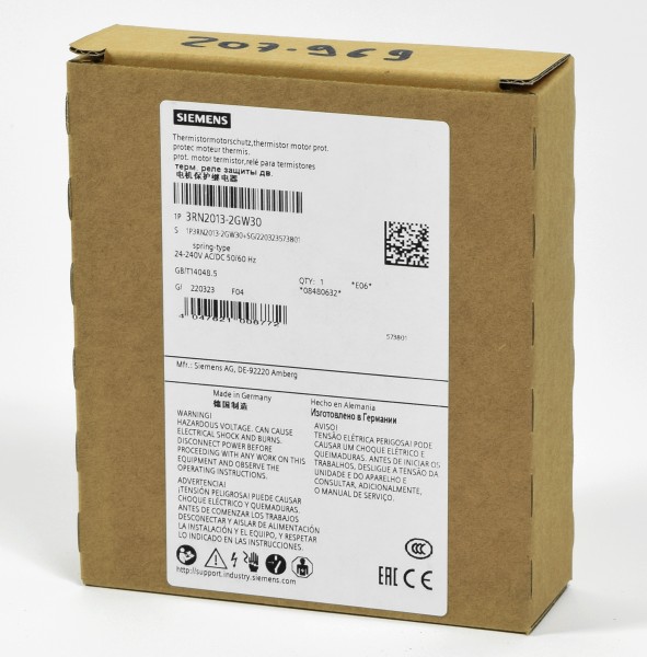 Siemens Thermistormotorschutz, 3RN2013-2GW30
