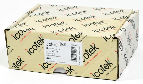 Icotek Kabeldurchführungsplatte, KEL-DPZ 24/24, 43715, QTY:10