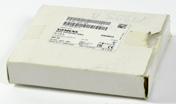 Siemens Sinamics S120 BOP 20, 6SL3055-0AA00-4BA0, 6SL3 055-0AA00-4BA0