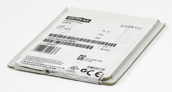 Siemens Simatic S7 Memory Card 12MB, 6ES7954-8LE02-0AA0, 6ES7 954-8LE02-0AA0
